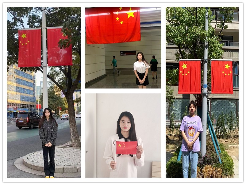 船舶工程學院開展“喜迎二十大 我與國旗合個影”活動