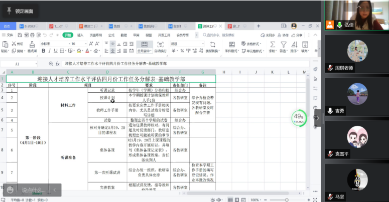 基礎(chǔ)部召開線上教研室主任會(huì)議