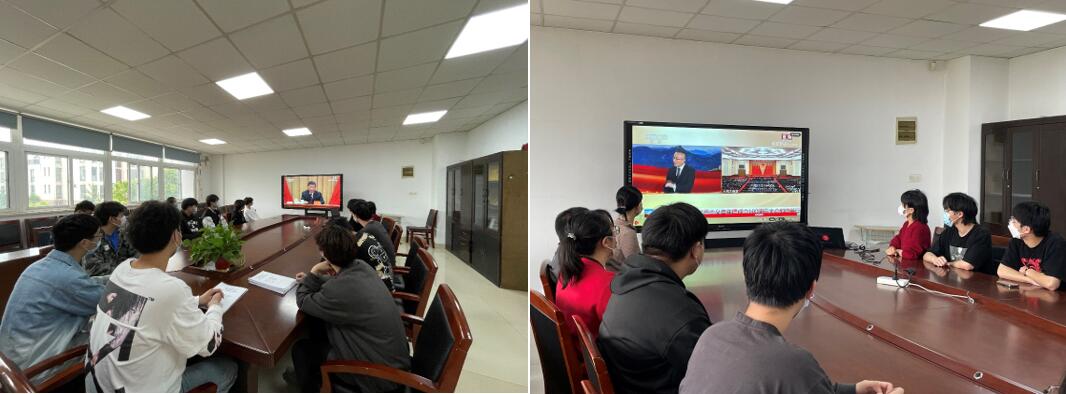 汽車工程學(xué)院組織團(tuán)員代表觀看中國共青團(tuán)成立100周年大會